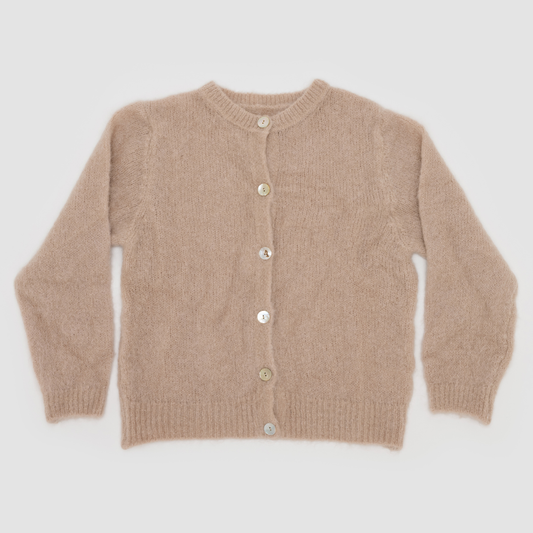 Kidmohair-Strickjacke