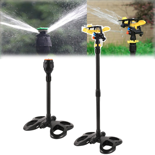 Garden Watering Sprinkler with Base Extended Support Rotating Nozzle Rocker Impact Sprinkler Lawn Plant Flower Irrigation Nozzle
