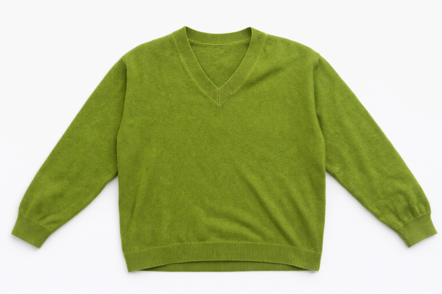 Pullover mit V-Kragen aus Cashmere-Mix