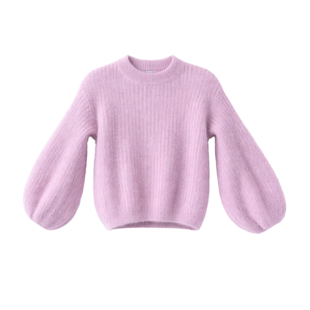 Kid Mohair Pullover mit Ballonärmeln