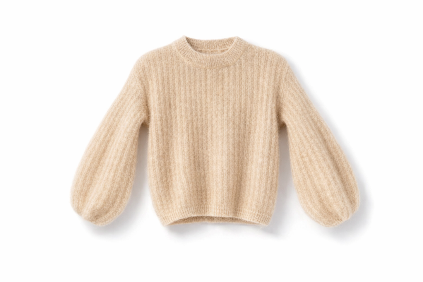 Kid Mohair Pullover mit Ballonärmeln