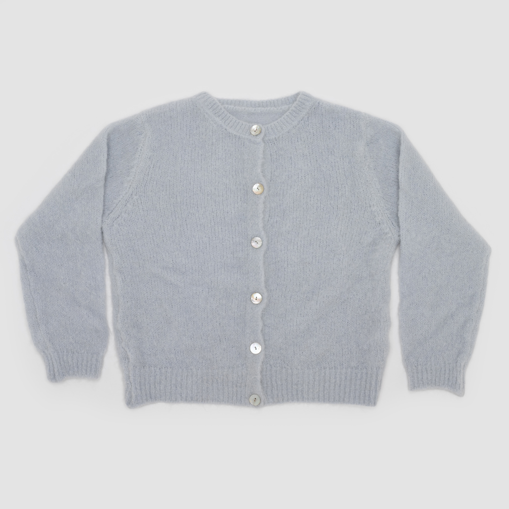 Kidmohair-Strickjacke