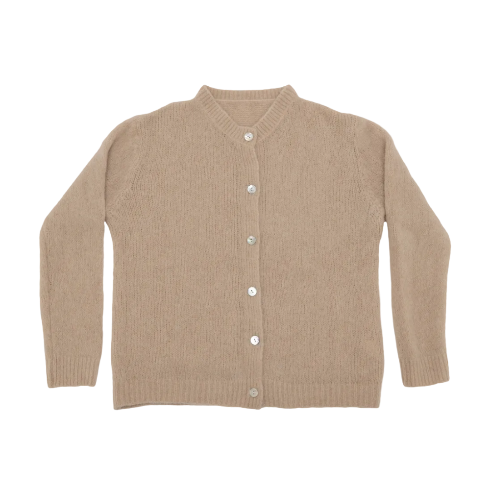 Alpaka-Strickjacke