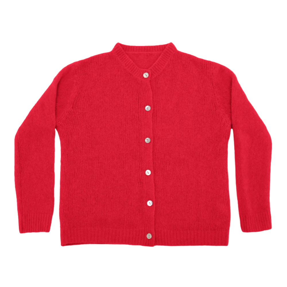 Alpaka-Strickjacke