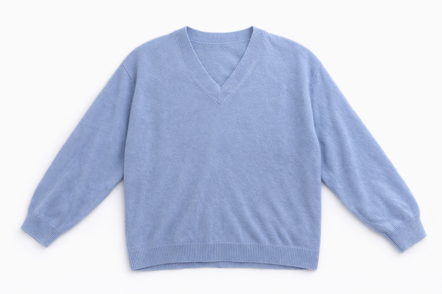 Pullover mit V-Kragen aus Cashmere-Mix