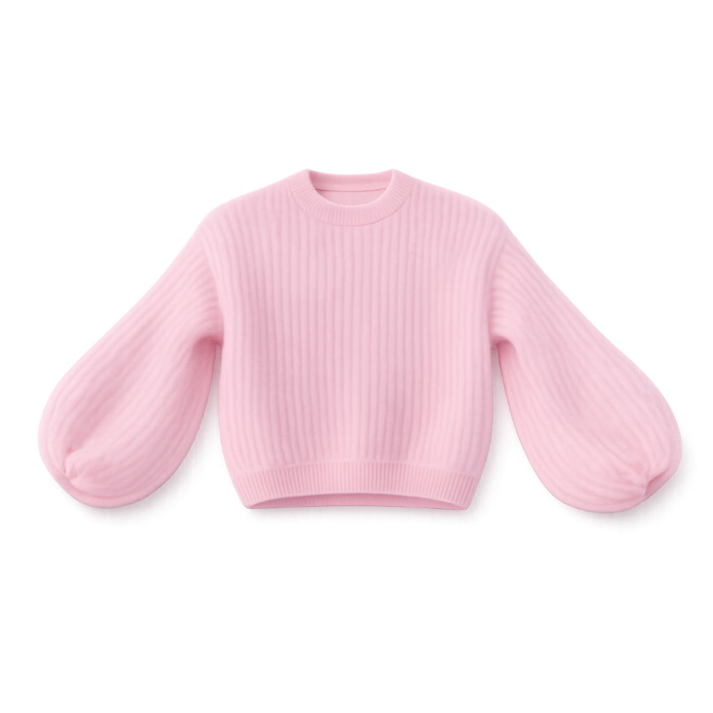 Kid Mohair Pullover mit Ballonärmeln