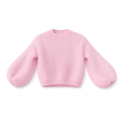 Kid Mohair Pullover mit Ballonärmeln