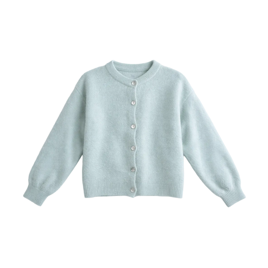 Strickjacke aus Alpaka & Mohair Mix