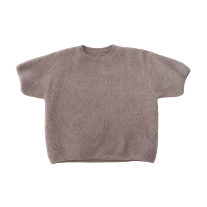 Kurzarmiger Strickpullover