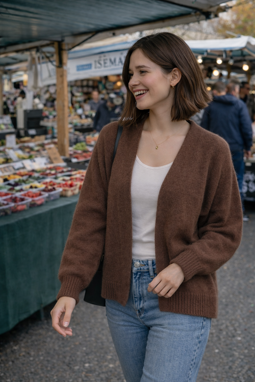 Die ikonische Isemarkt-Jacke aus flauschigem Mohair-Mix