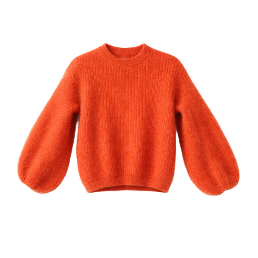 Kid Mohair Pullover mit Ballonärmeln