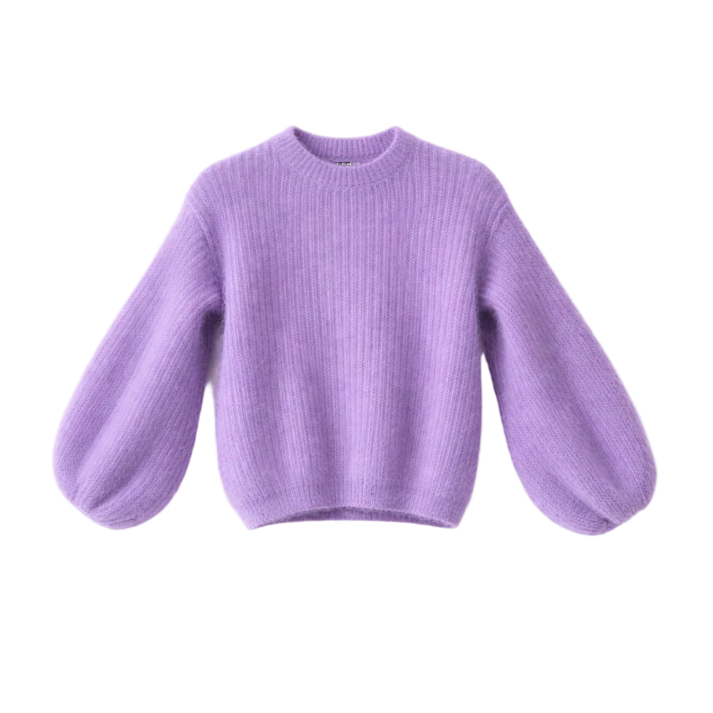 Kid Mohair Pullover mit Ballonärmeln