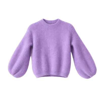 Kid Mohair Pullover mit Ballonärmeln