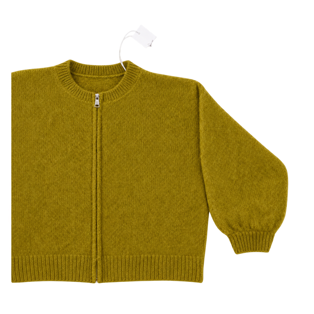 Flauschige Jacke im Bomberstyle mit Reißverschluss