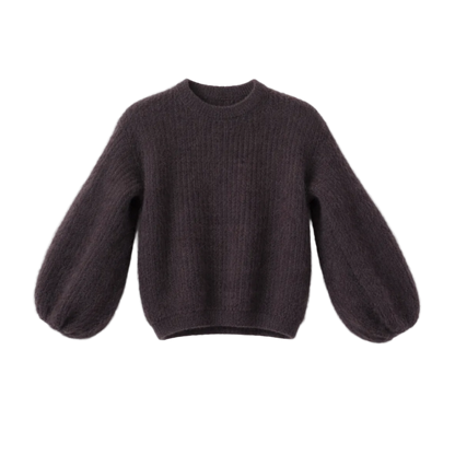Kid Mohair Pullover mit Ballonärmeln