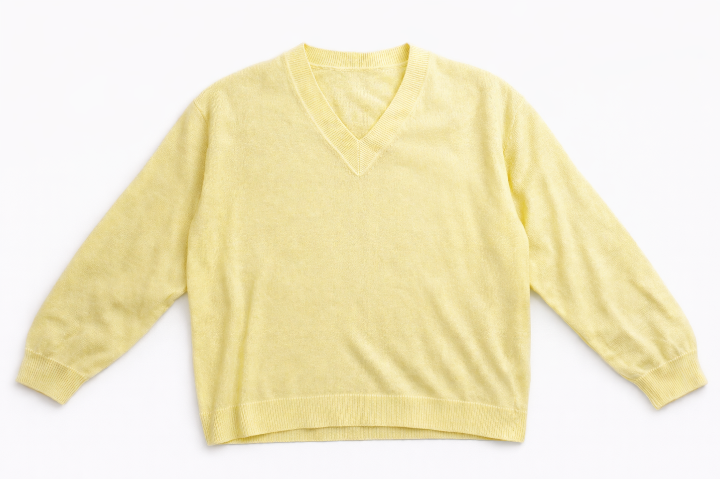 Pullover mit V-Kragen aus Cashmere-Mix