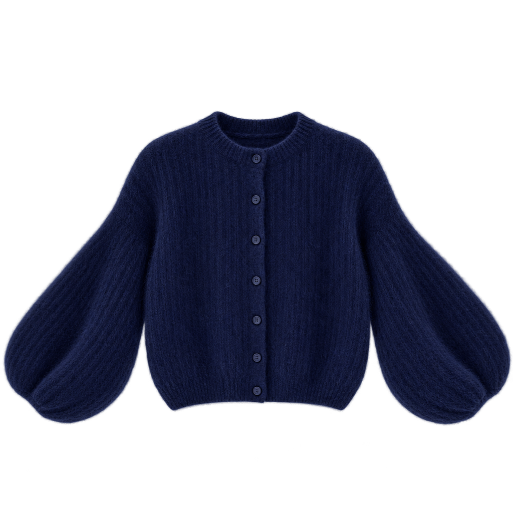 Kid Mohair Strickjacke