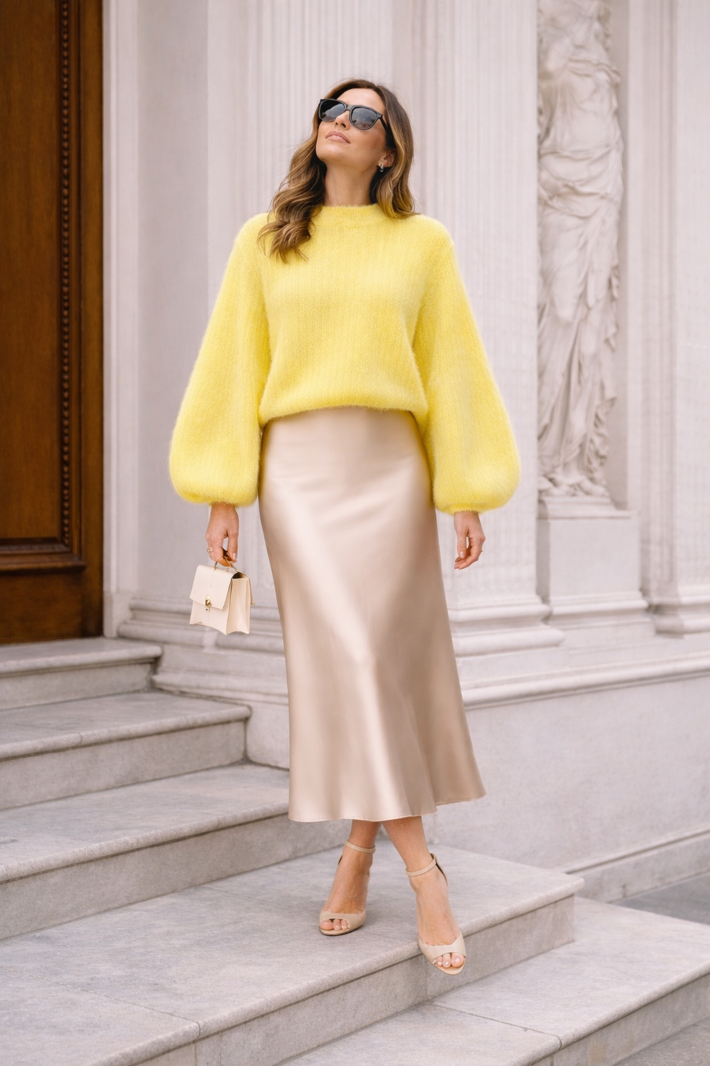 Kid Mohair Pullover mit Ballonärmeln