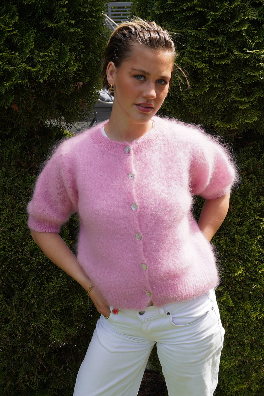 cloud blush cardigan