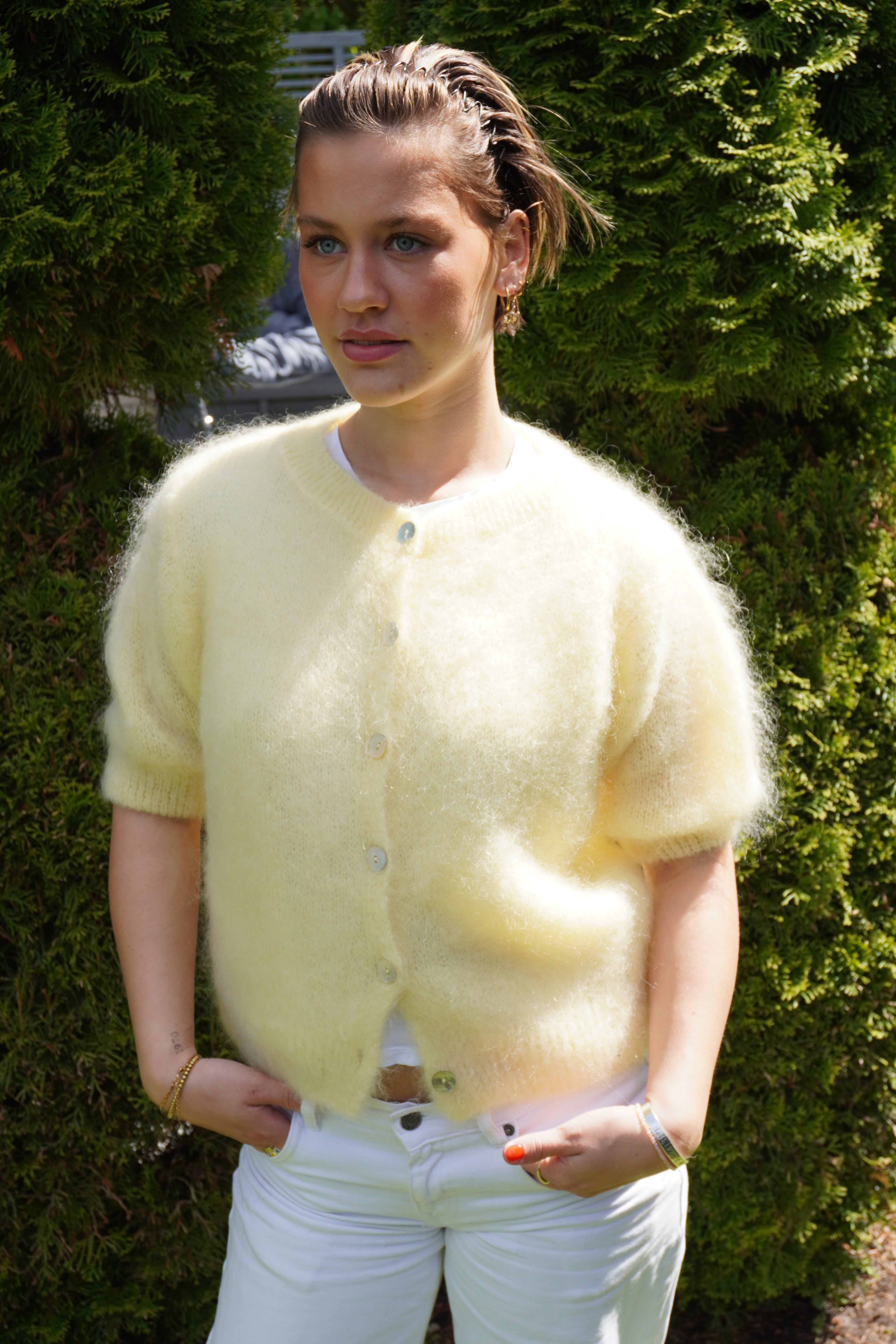 cloud blush cardigan