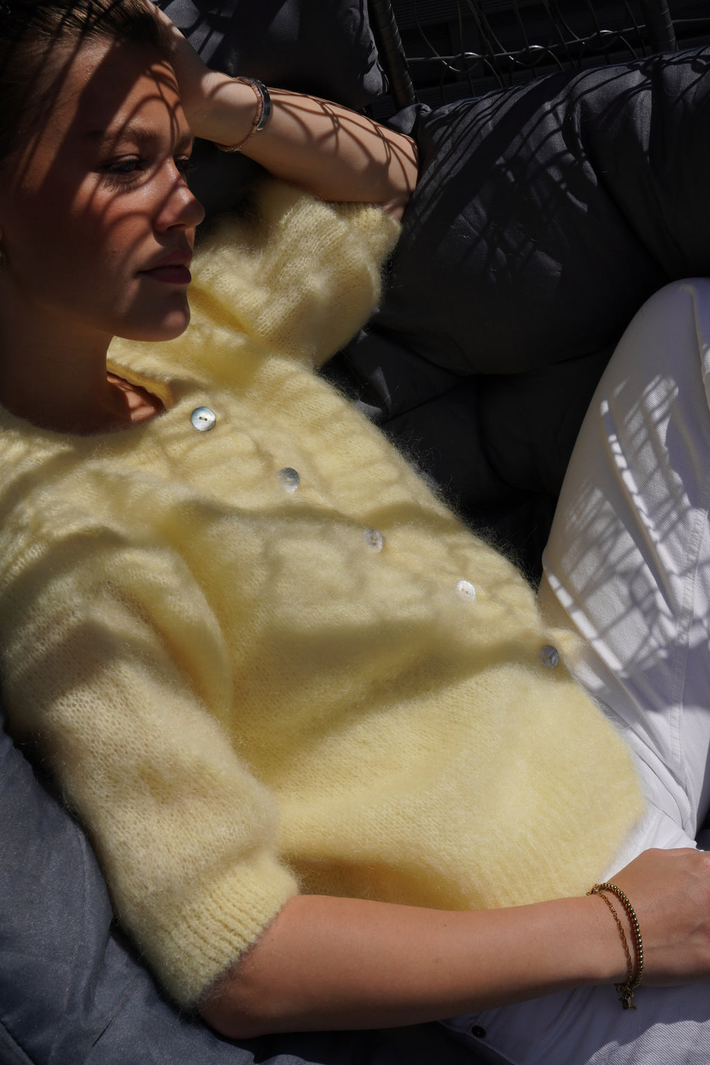 cloud blush cardigan