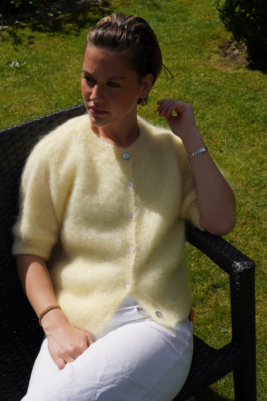 cloud blush cardigan