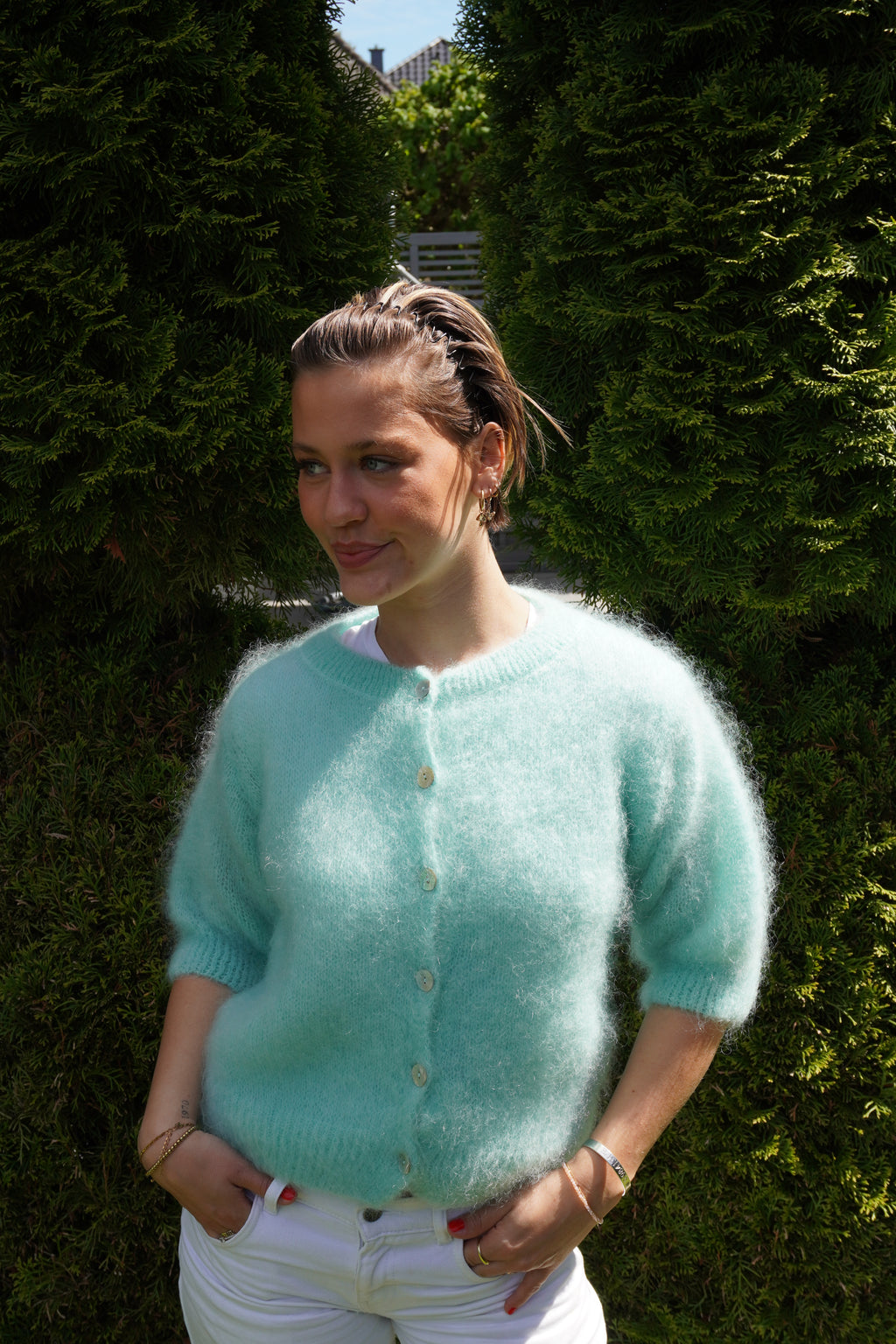 cloud blush cardigan