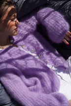 Kid Mohair Strickjacke