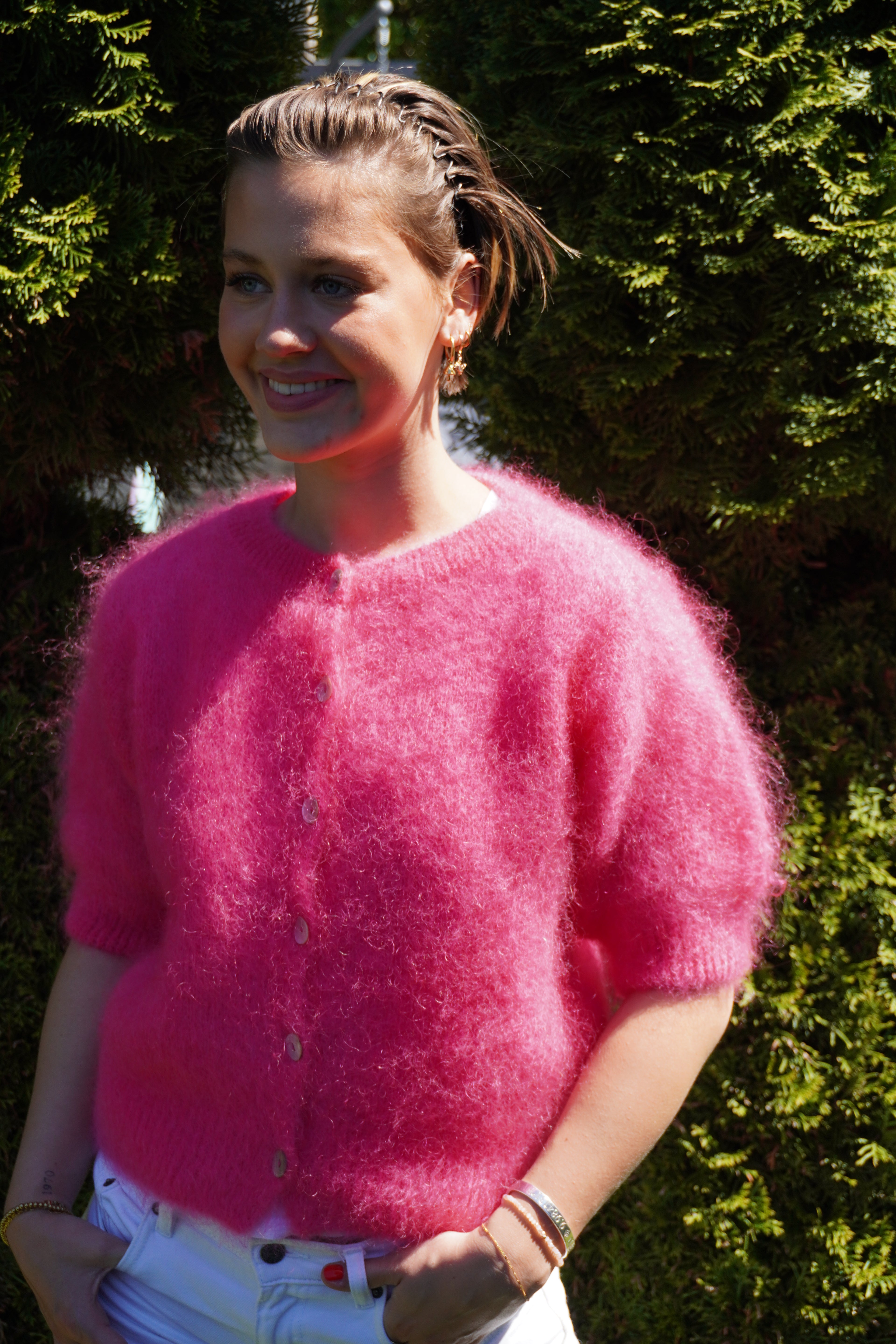 cloud blush cardigan