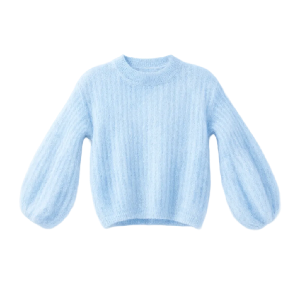 Kid Mohair Pullover mit Ballonärmeln