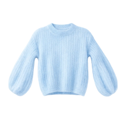 Kid Mohair Pullover mit Ballonärmeln