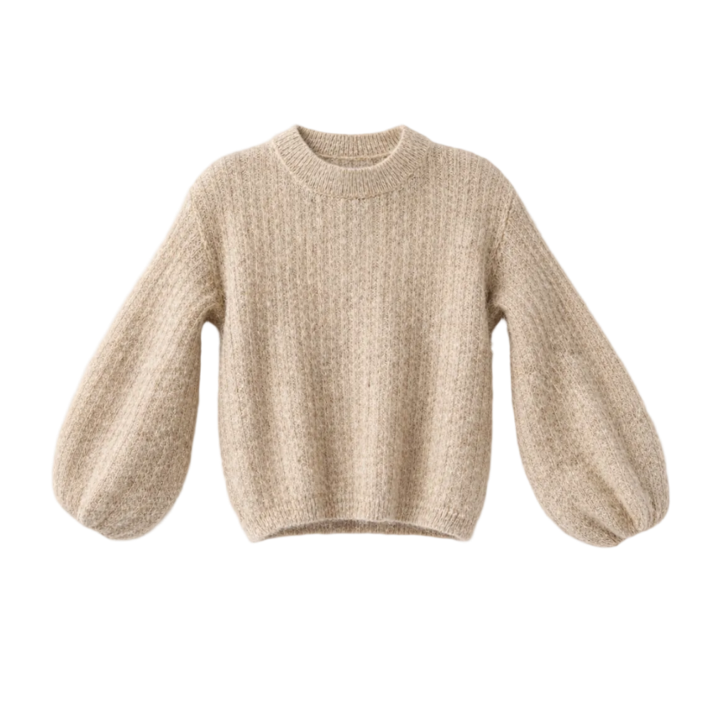 Kid Mohair Pullover mit Ballonärmeln