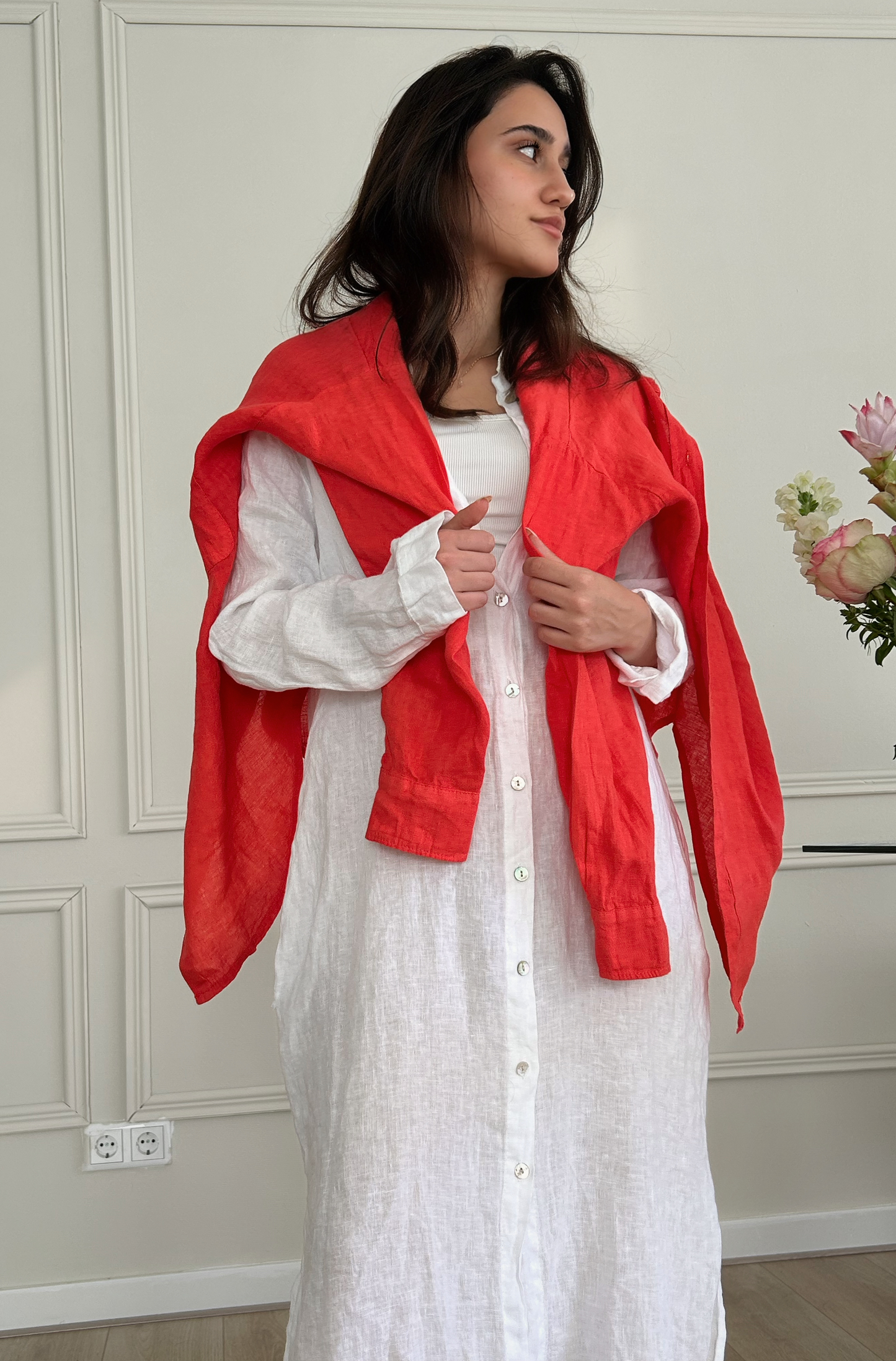 Kleid aus reinem Leine