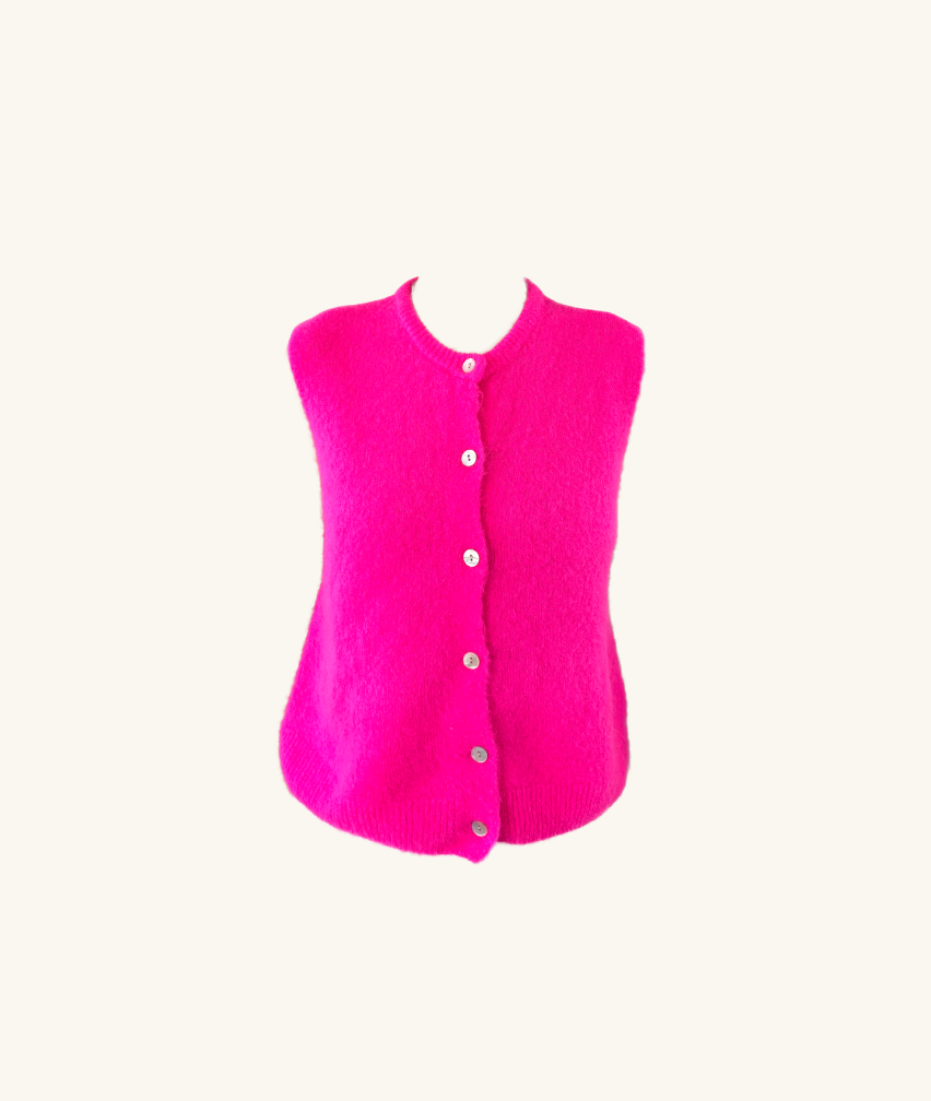 Ärmelloser Cardigan