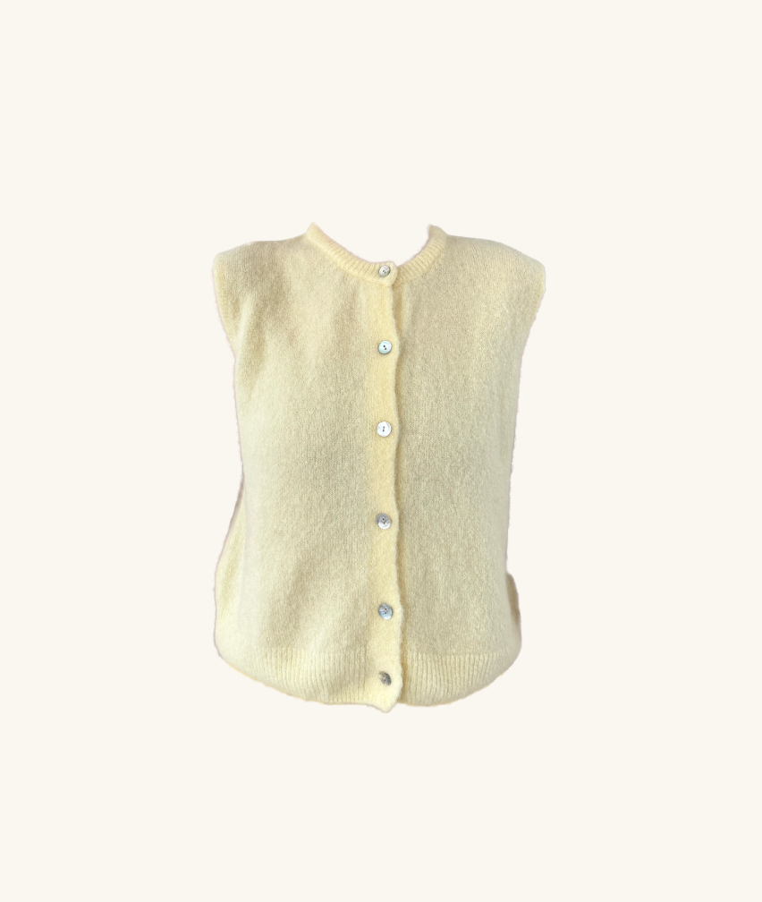 Ärmelloser Cardigan