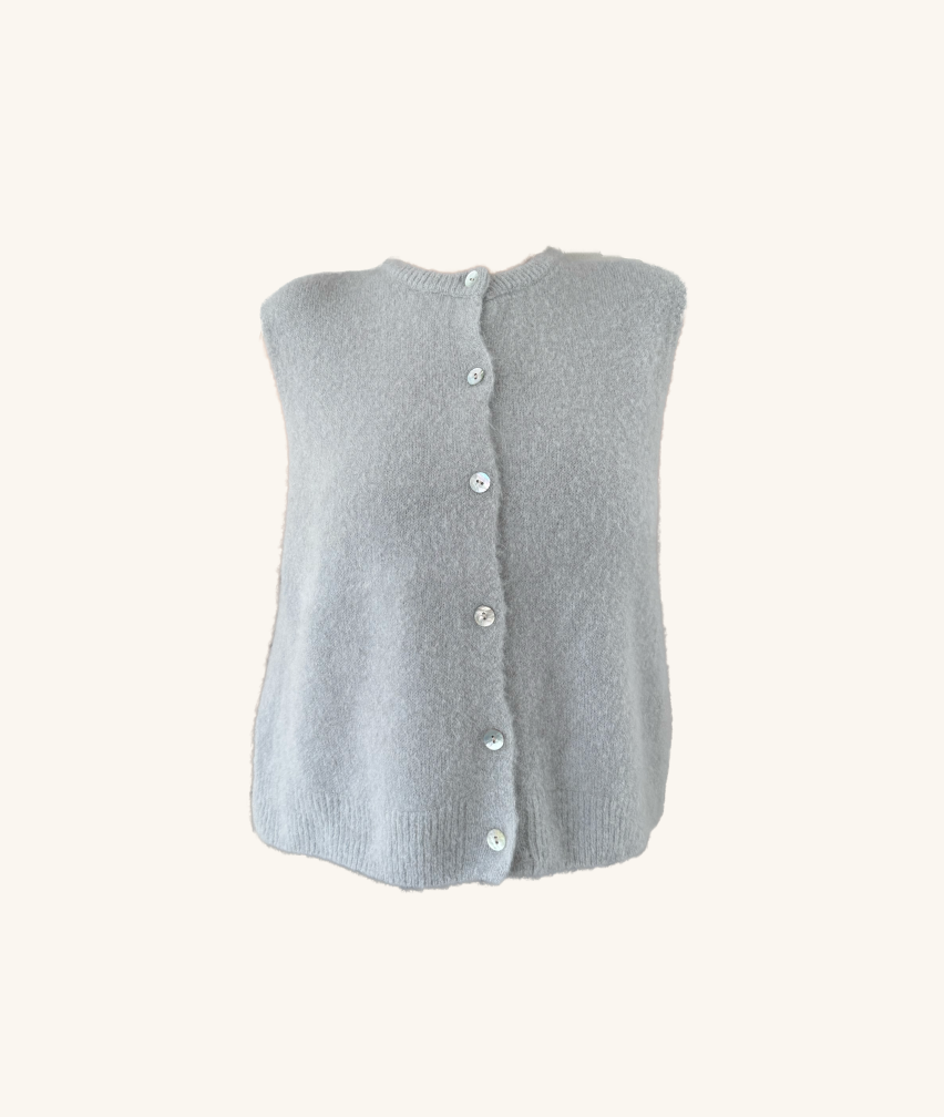 Ärmelloser Cardigan