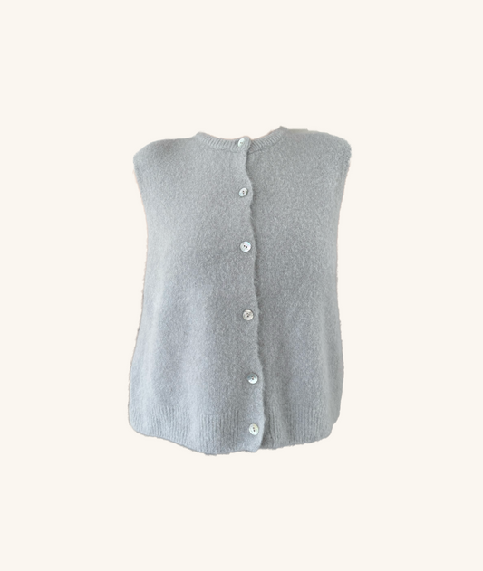 Ärmelloser Cardigan