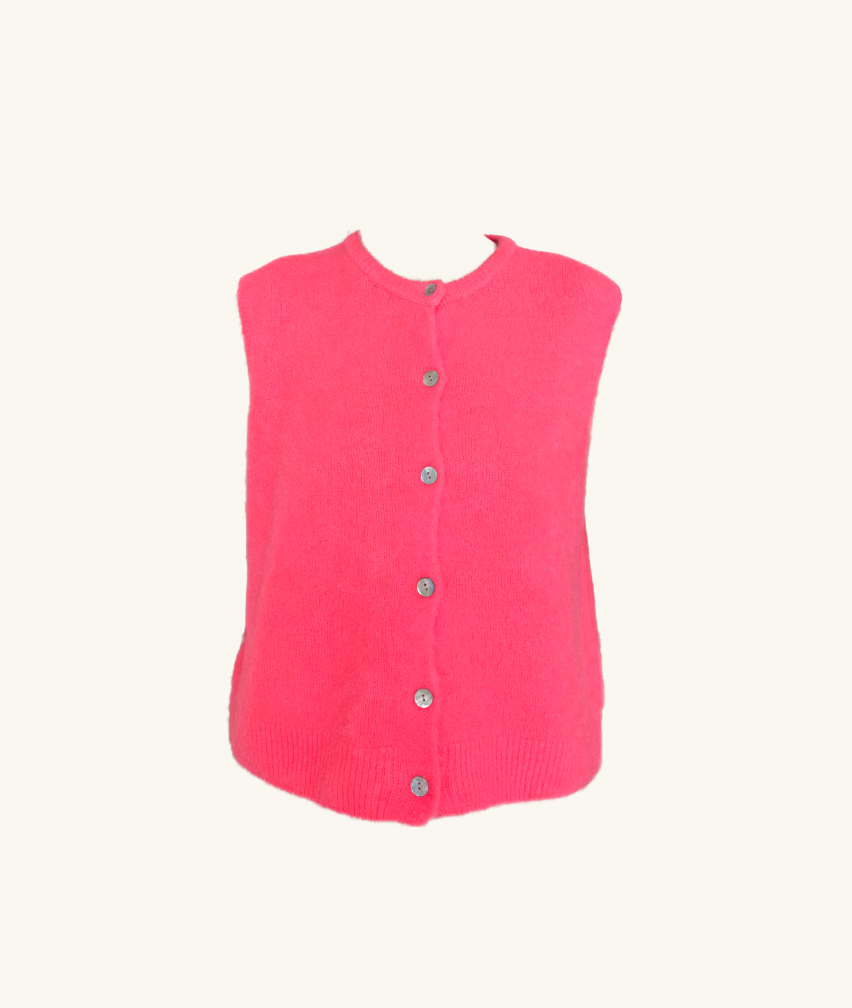 Ärmelloser Cardigan