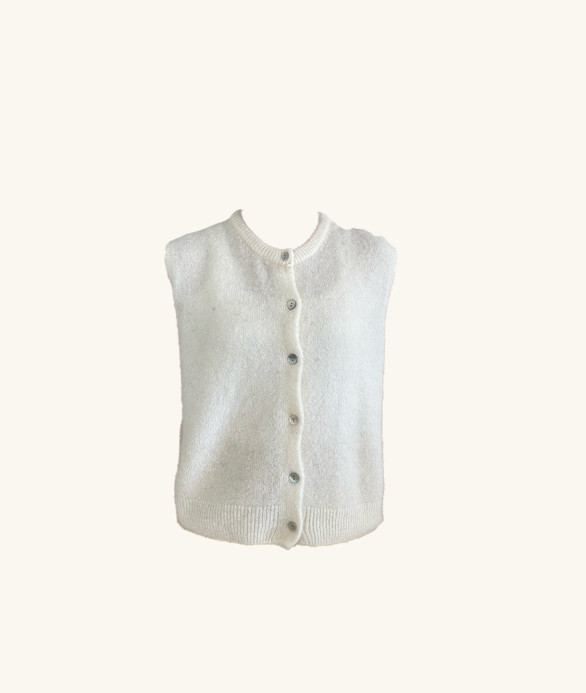 Ärmelloser Cardigan