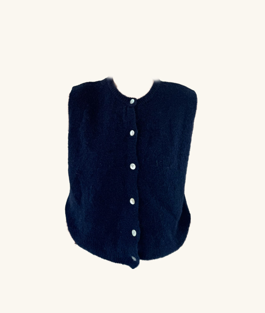 Ärmelloser Cardigan