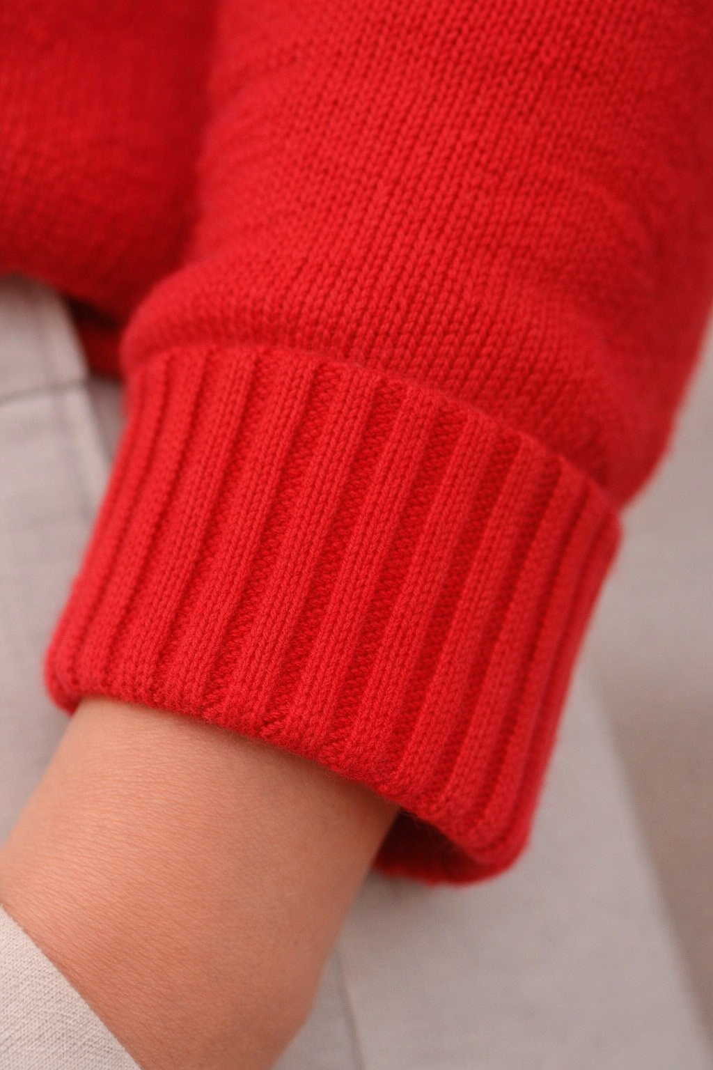 Alpaka-Strickjacke