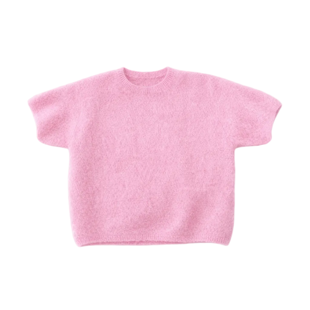 Kurzarmiger Strickpullover