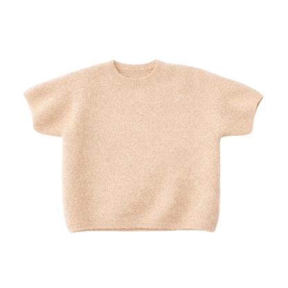 Kurzarmiger Strickpullover