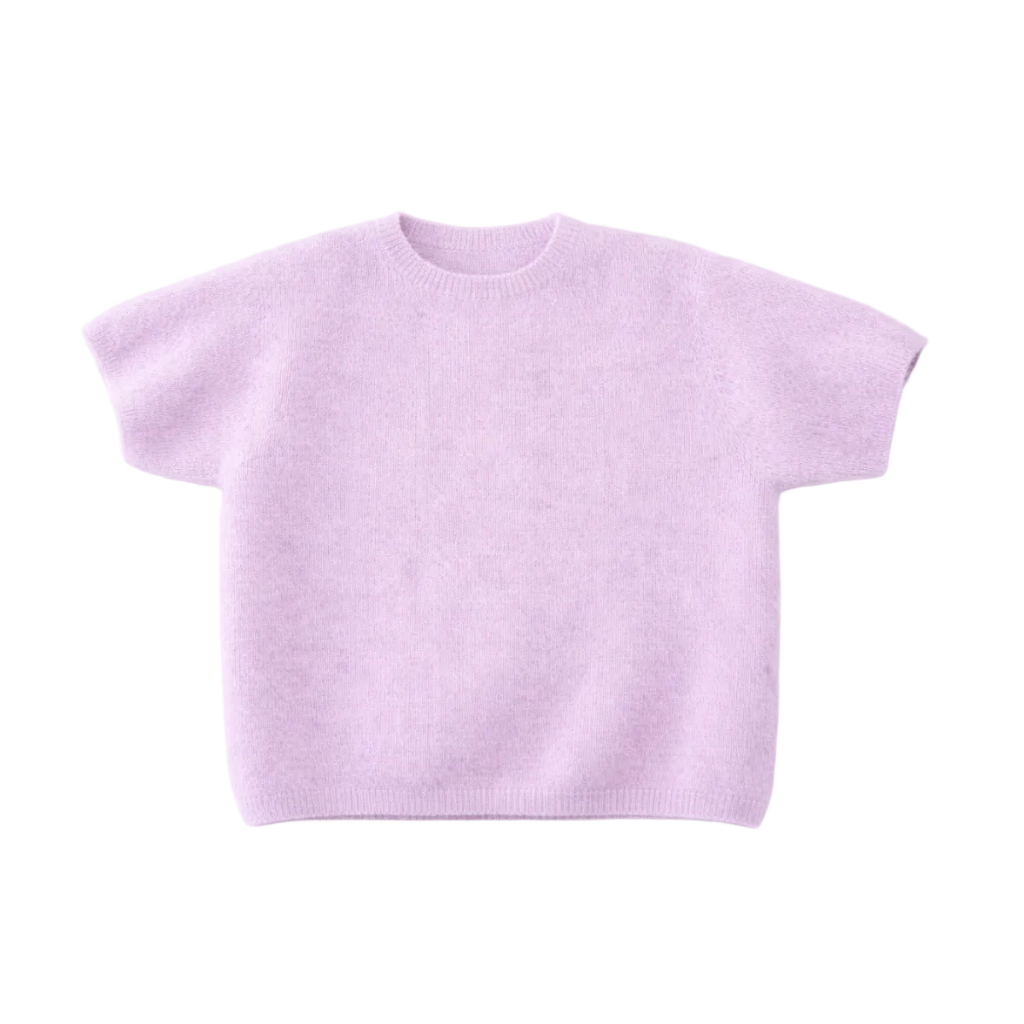 Kurzarmiger Strickpullover