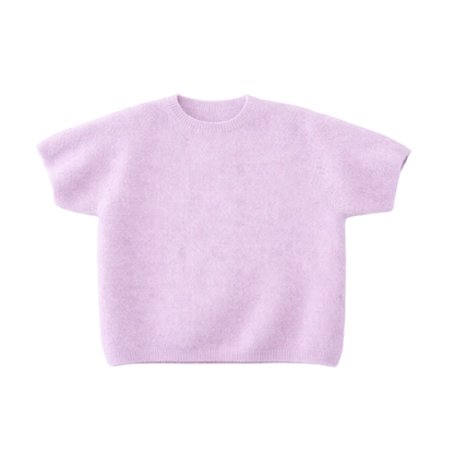 Kurzarmiger Strickpullover