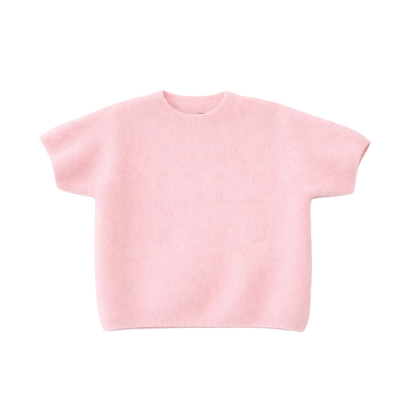 Kurzarmiger Strickpullover