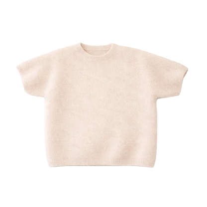 Kurzarmiger Strickpullover