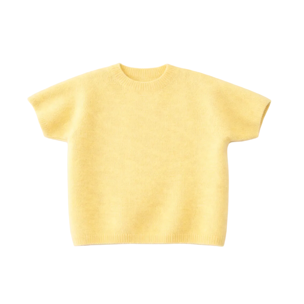 Kurzarmiger Strickpullover