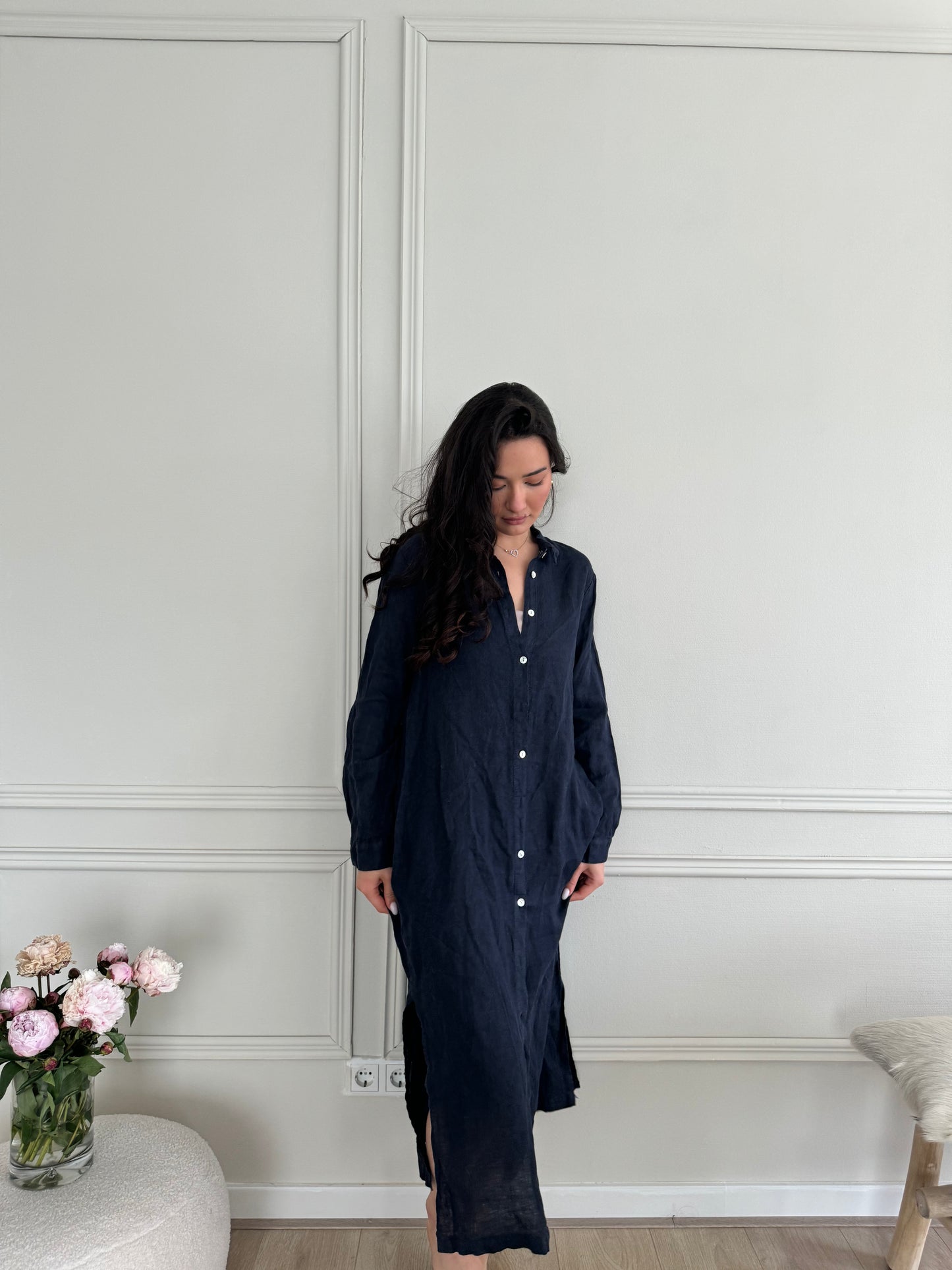 Kleid aus reinem Leine