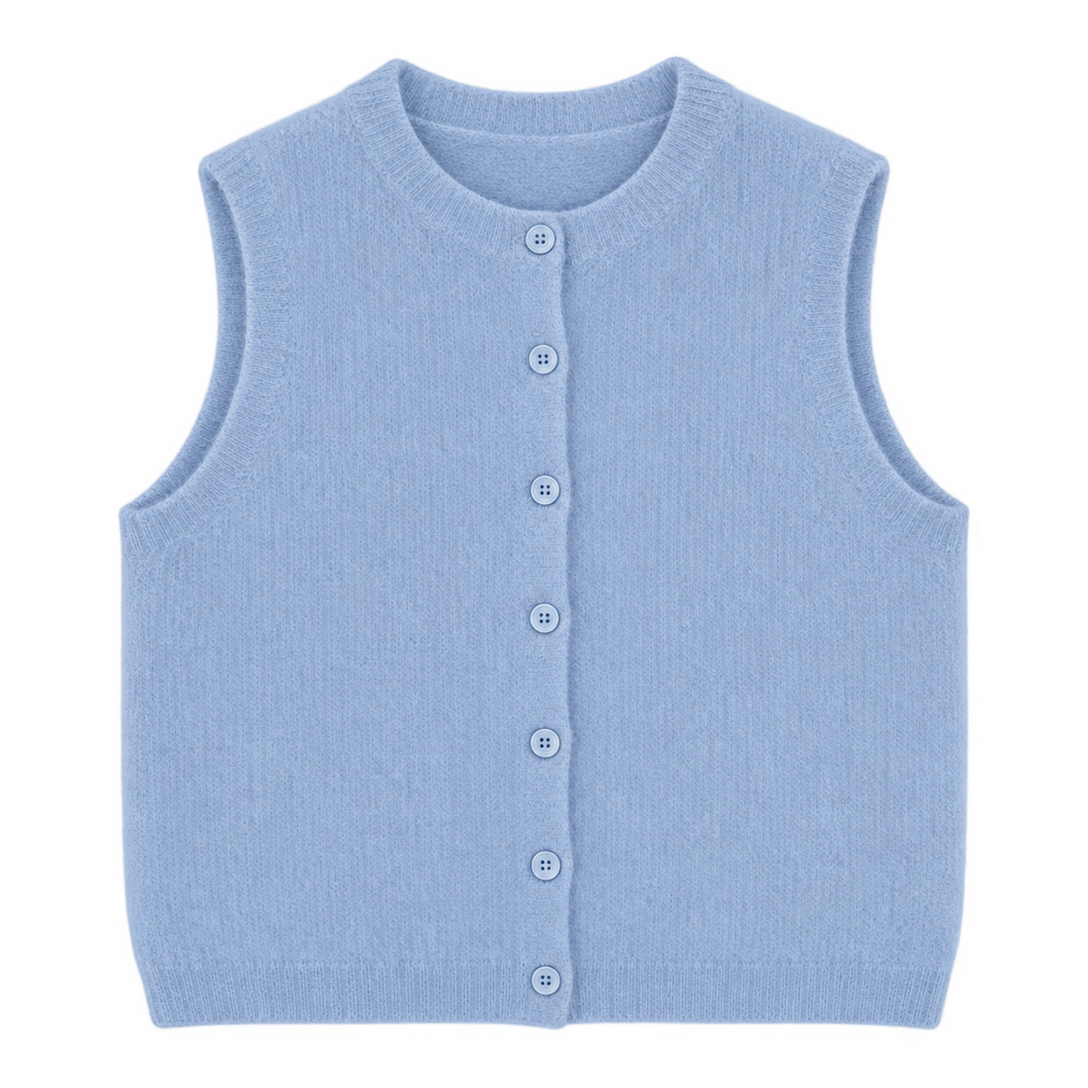Knit Button Vest